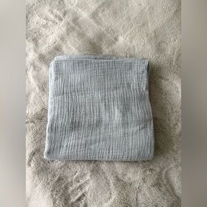 New - Light blue baby muslin swaddle blanket